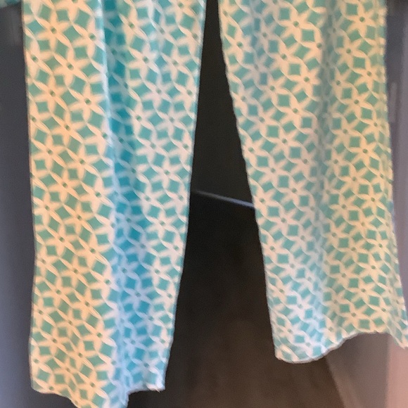 Lilly Pulitzer Turquoise and White Pajama Set - Picture 10 of 11